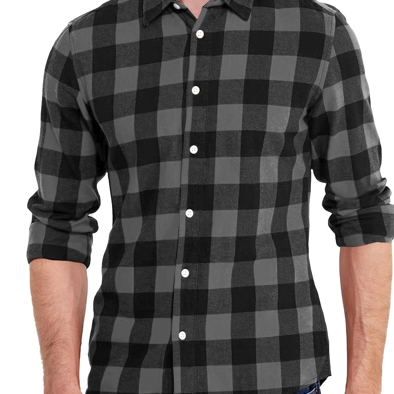 Men's Casual Plaid Shirt