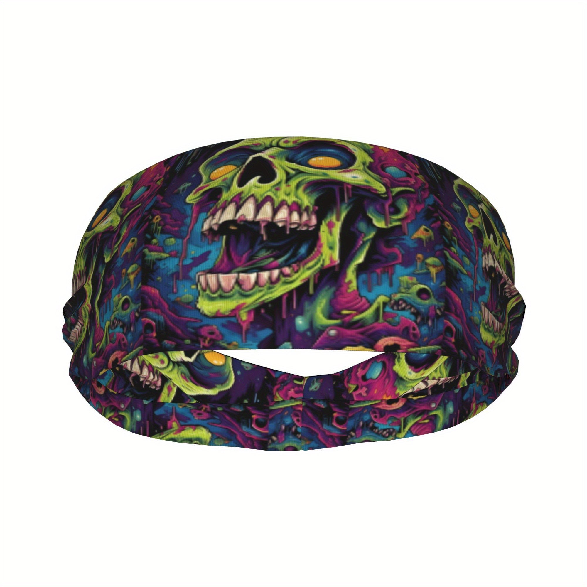 Zombie Sports Headband Sweat Wicking Stretchy Polyester