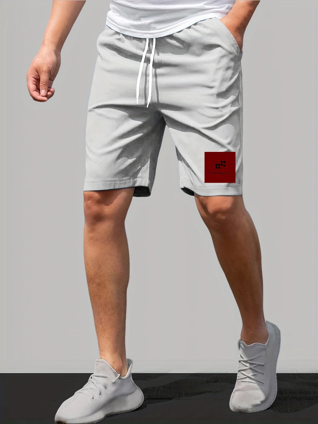 Men's Graphic Pattern Comfy Shorts Elastic Waist Drawstring Shorts