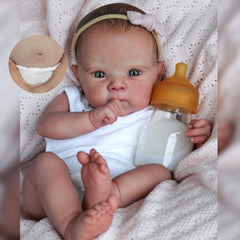 Waterproof Reborn Doll Girl Bettie Full Body Vinyl Painted Hair