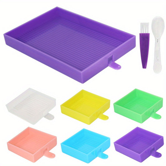 6 Grid Palette Diamond Painting Tray Kits Large Capacity Drill Plate