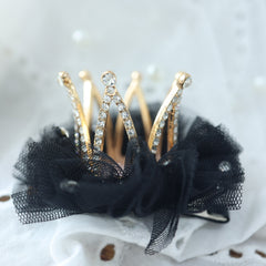 Kids Mesh Head Flower Crown Hair Clip Hair Accessories