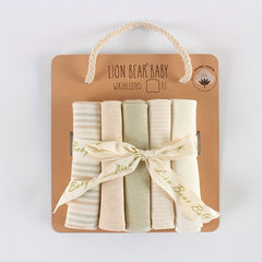 5 Pack Baby Saliva Towels for Burping and Washcloths