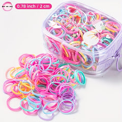 130 Pack Girls Cartoon Ruffled Hair Ties Elastic Hair Accessories