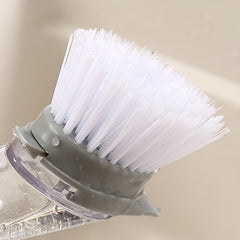 Kitchen Dish Brush With Soap Dispenser Long Handle Dishwashing Clean Brush