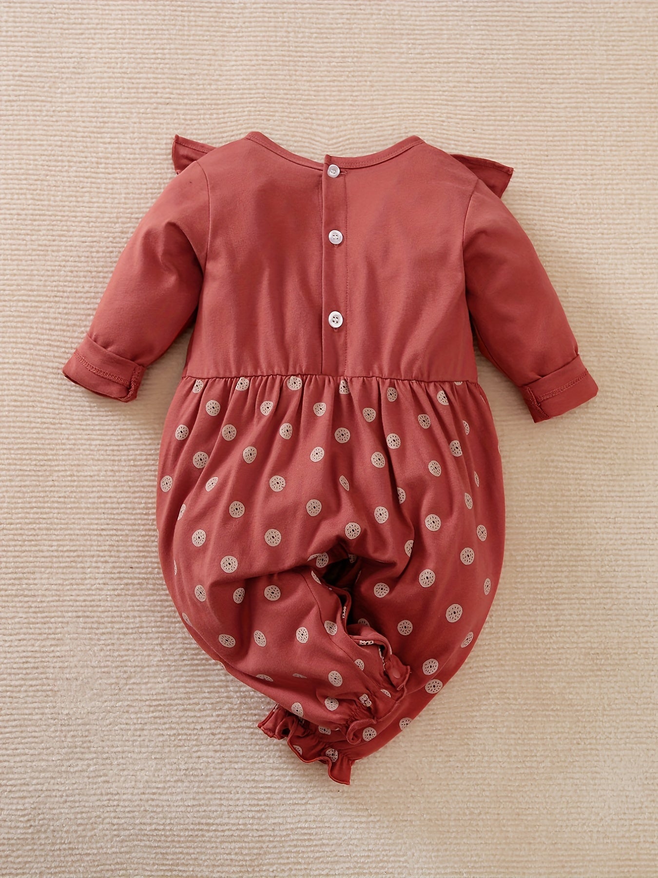 Happy Cookie Graphic Flying Sleeve Romper