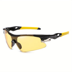 Men's Sports Sunglasses Cycling Glasses Windproof Goggles With Case