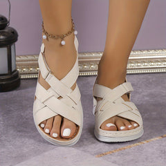 Women's Open Toe Wedge Sandals Non slip Sporty Outdoor Summer Sandals