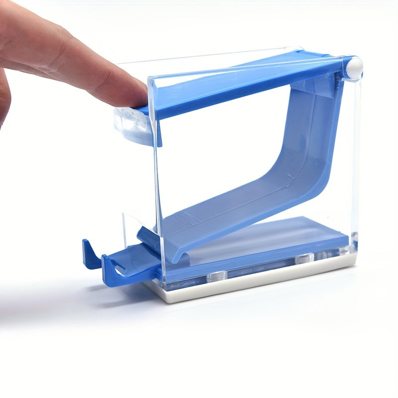 Dental Cotton Roll Dispenser Holder Press Type Box Dentistry Swabs Organizer