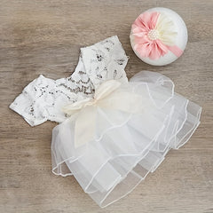Baby Girls Lace Costume Photography Props Set Newborn Shower Baby Keepsake