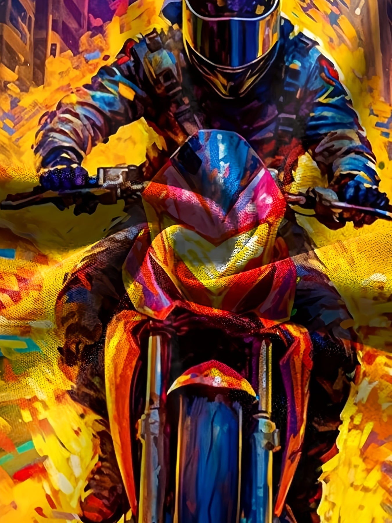Motorcycle Rider Print Boy's Casual Short Sleeve T-shirt
