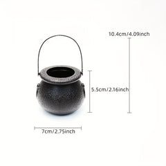 12pcs Mini Witch Cauldron Halloween Candy Buckets for Party Favors