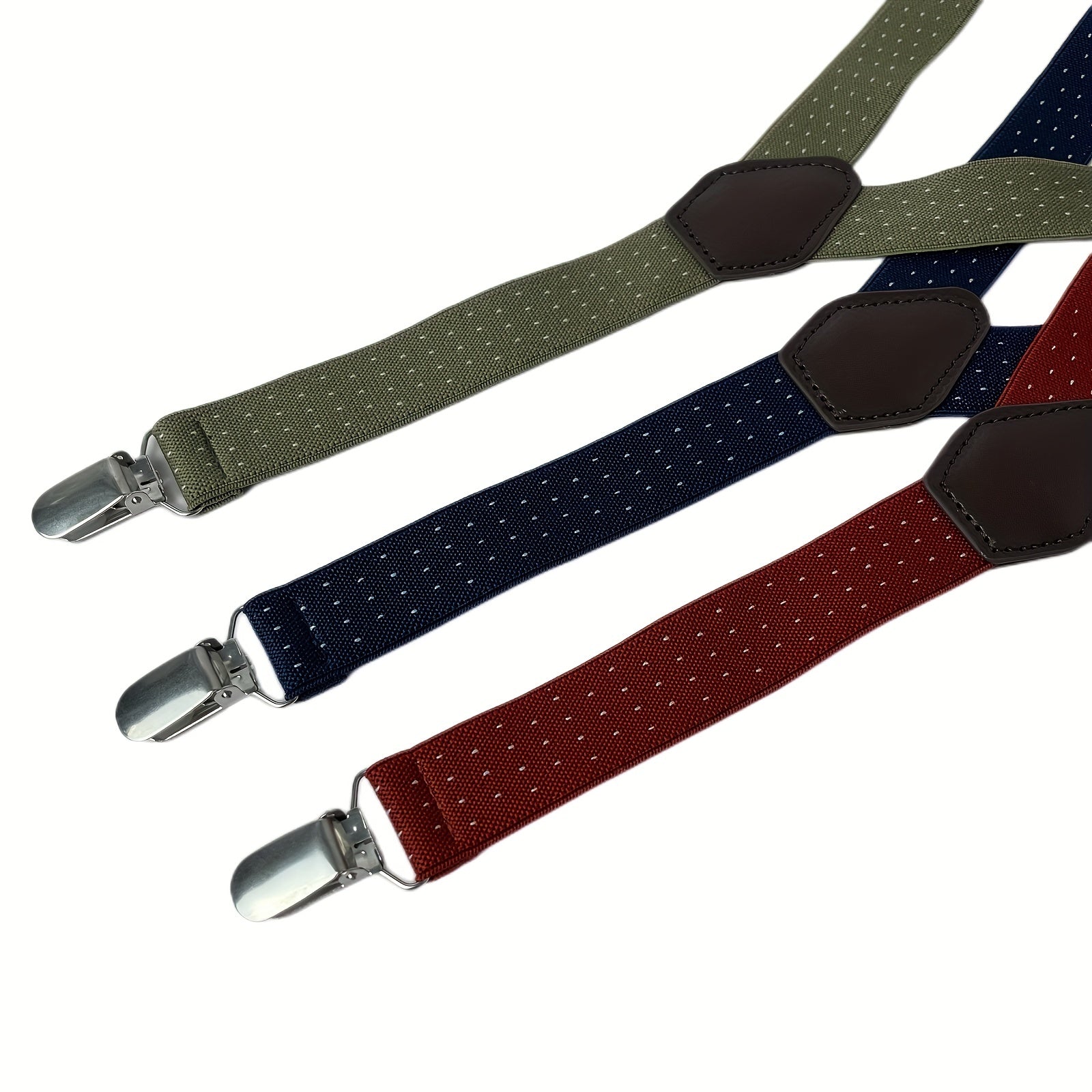 Men's Boy's Women's Suspenders 2 Jacquard Elastic Adjustable Y Back