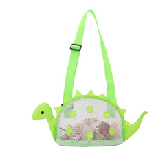 Kids Turtle Beach Toy Bag with Zipper, Seashell Collection Handbag