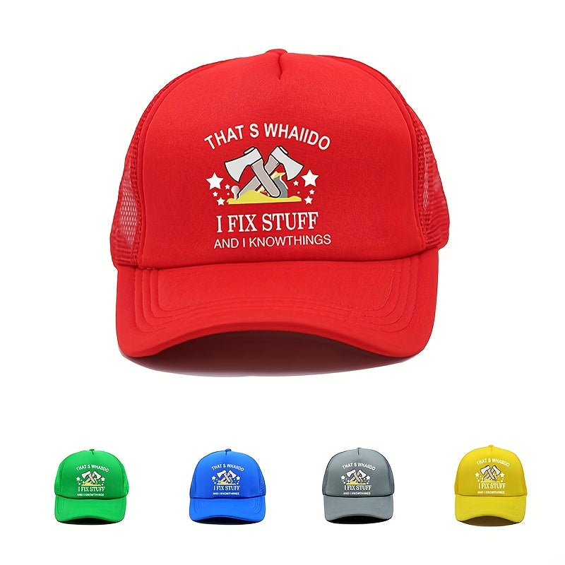 Fix Stuff Trucker Hat Unisex Baseball Cap Sunscreen Dad Hats