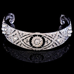 Bridal Tiara Rhinestone Crown Hair Accessory