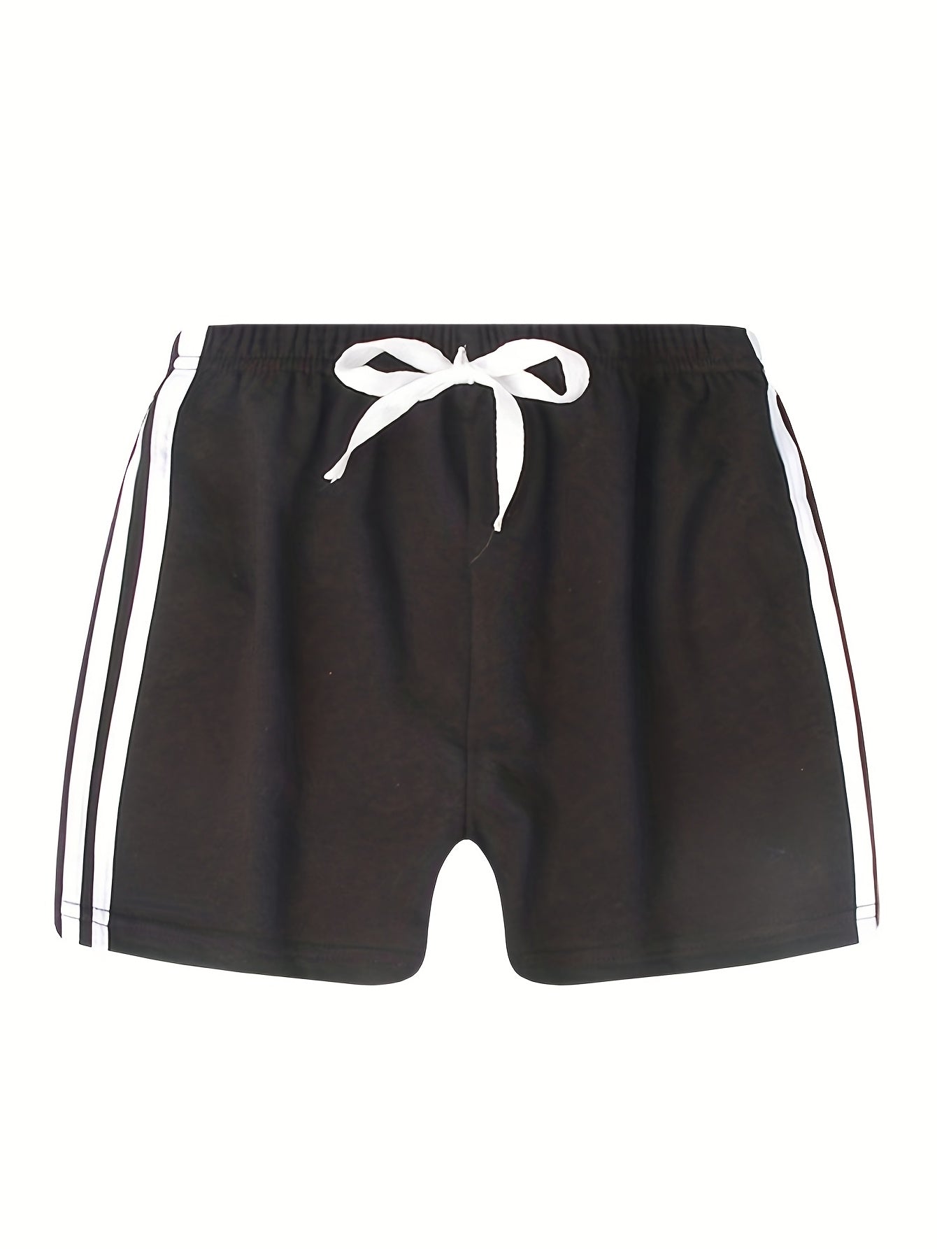 3pcs Boys Stripe Cotton Shorts Quick drying Drawstring Shorts