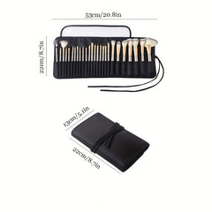 Roll Up Cosmetic Organizer Travel Portable Makeup Brush Organizer Bag Holder