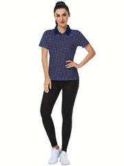 Women's Collared Golf Shirt Short Sleeve Polo