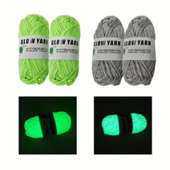 Luminous Knitting Crochet Yarn Set 45m - DIY Scarves Blankets Hats Clothes