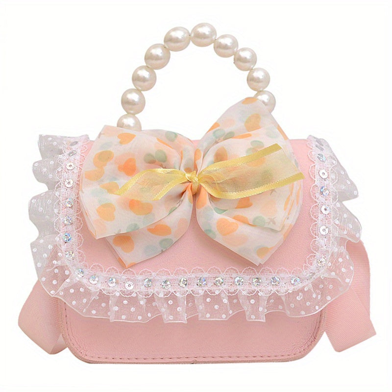 Mini Crossbody Bag Lace Handbag for Girls