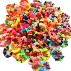 Colorful Elastic Hair Ties For Girls Soft Knotted Rubber Hair Ropes