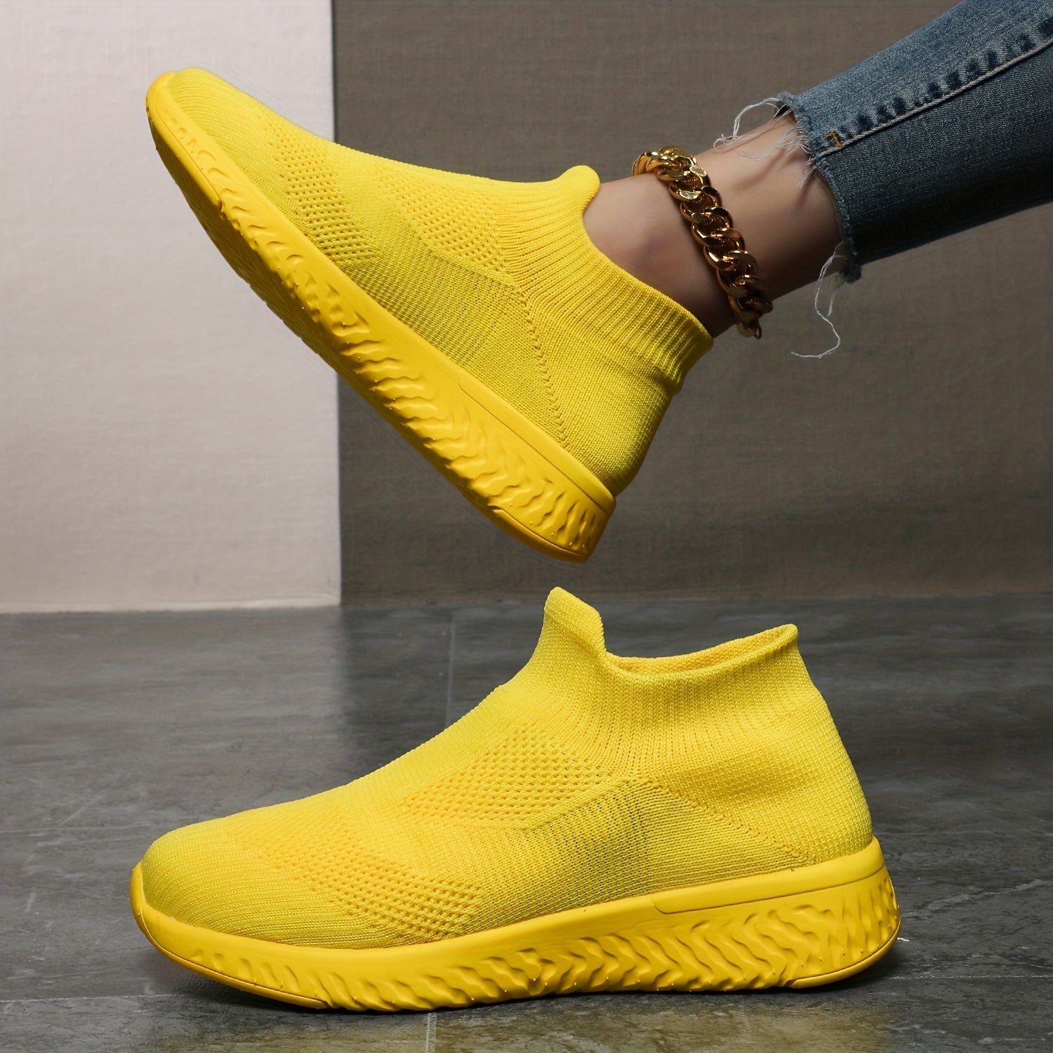 Stylish Air Cushion Running Shoes Slip On Casual Sneakers Women's