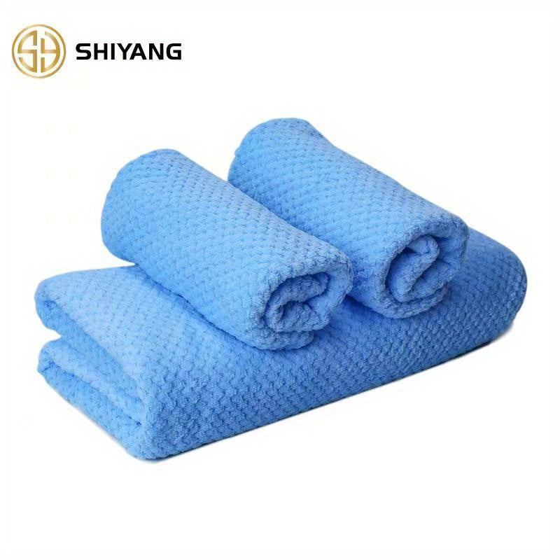3pcs Microfiber Towel Set Soft and Absorbent Bath and Hand Towels