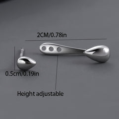 Retro Water Drop Ear Studs Men's Earrings Hip Hop Style