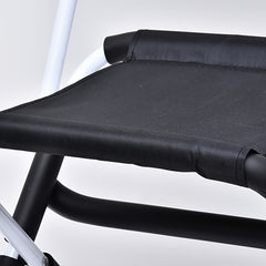 Folding Metal Camping Chair, Outdoor Backrest Chair