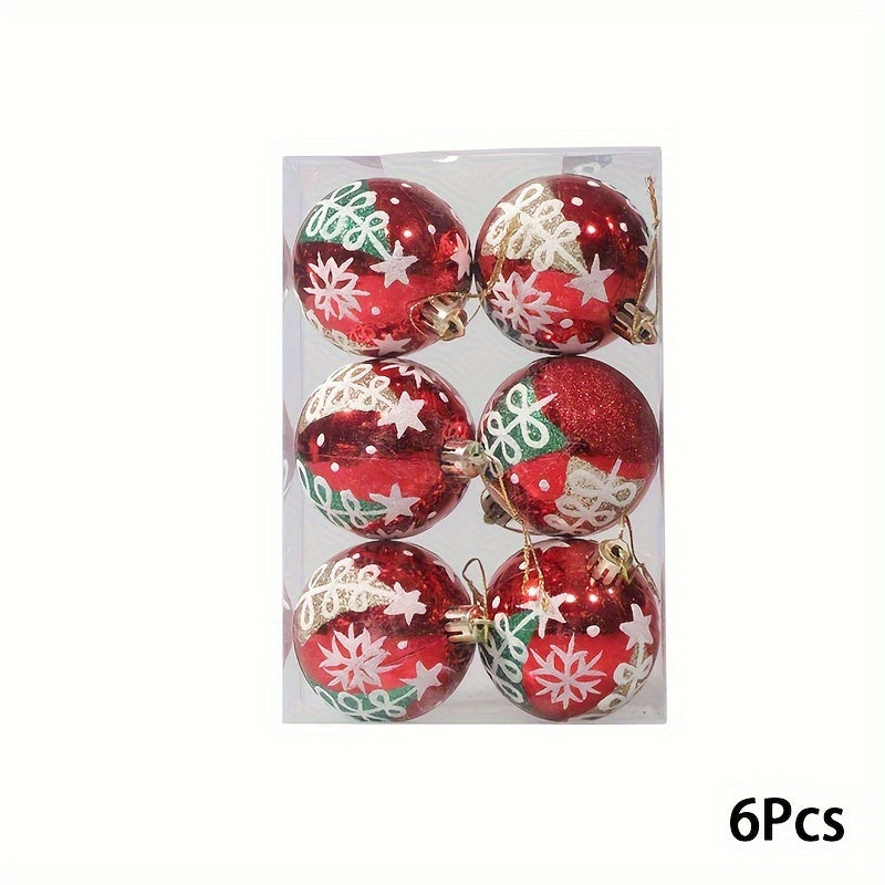 6pcs Hand-painted Christmas Ball Decoration