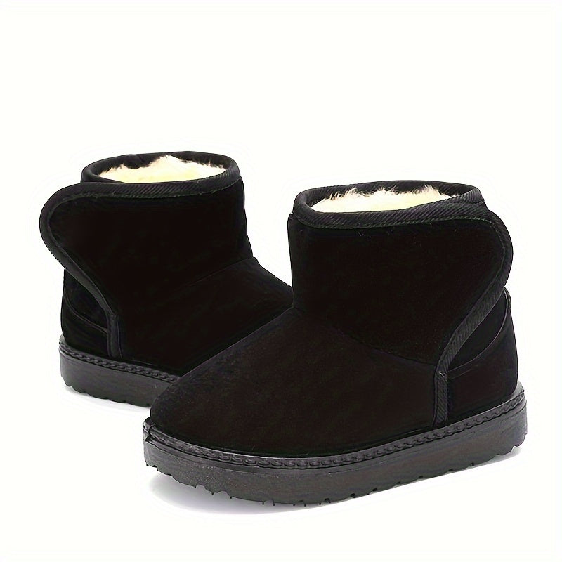 Warm Fleece Snow Boots Girls | Soft Winter Outdoor Hiking Shoes