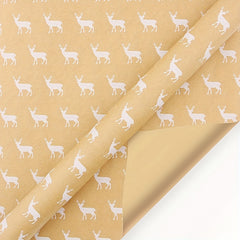 5pcs Retro Christmas Wrapping Paper Sheet Packaging Paper Gift 43x100cm