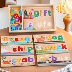 Educational Alphabet Puzzle 26pcs Numbers Word Building Teaching Toy