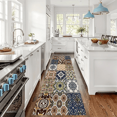 Boho Abstract Runner Rug Soft Anti-Fouling Hallway Kitchen Mat