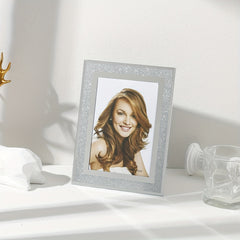 Crystal Glass Photo Frame Silvery Wedding Family Photo Frame