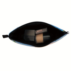 Ocean Dolphin Sea Turtle Print Cosmetic Bag Zipper Makeup Pouch Toiletry Bag