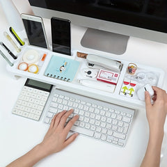 Computer Desk Storage Shelves with Office Desktop Storage Shelves