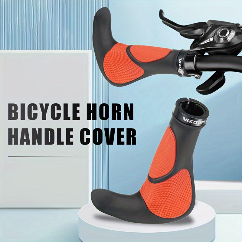 Bike Handlebar Grip Covers TPR Rubber Ergonomic Anti Slip For MTB