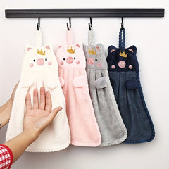 Microfiber Piggy Hand Towels Household & Absorbent Towels Bathroom Drying Rag