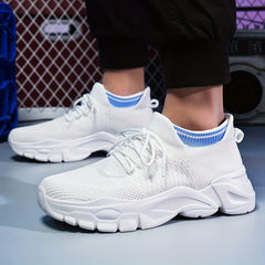 Men's Lightweight Knitted Breathable Casual Shoes for Travel Hiking