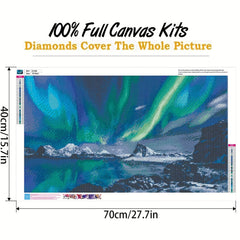 Full Diamonds Painting Set - Aurora Pattern - Wall Decoration & Gift