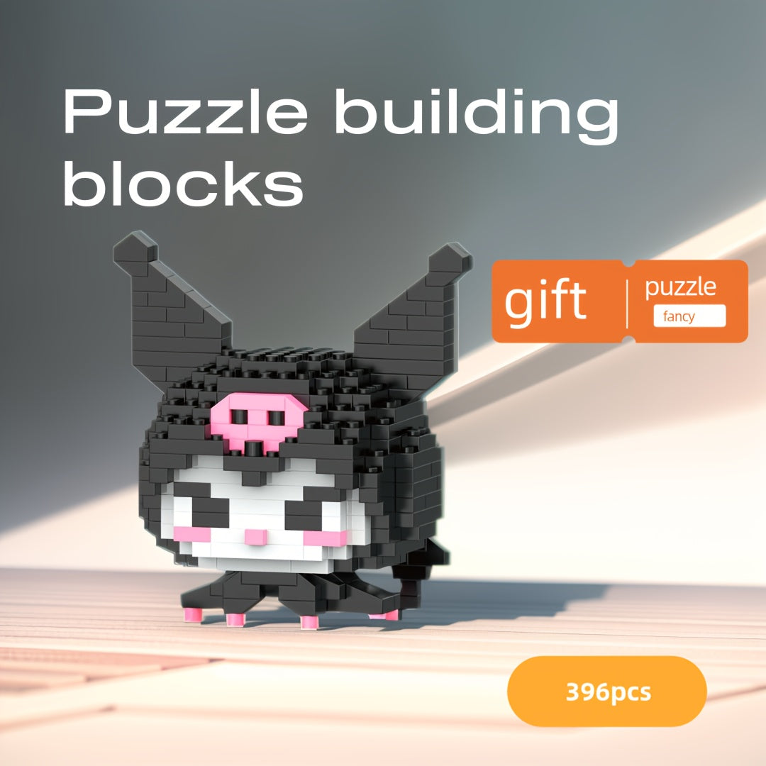 Building Blocks Cartoon Dolls Kuromi Meiru Rabbit Micro Diamond Toys