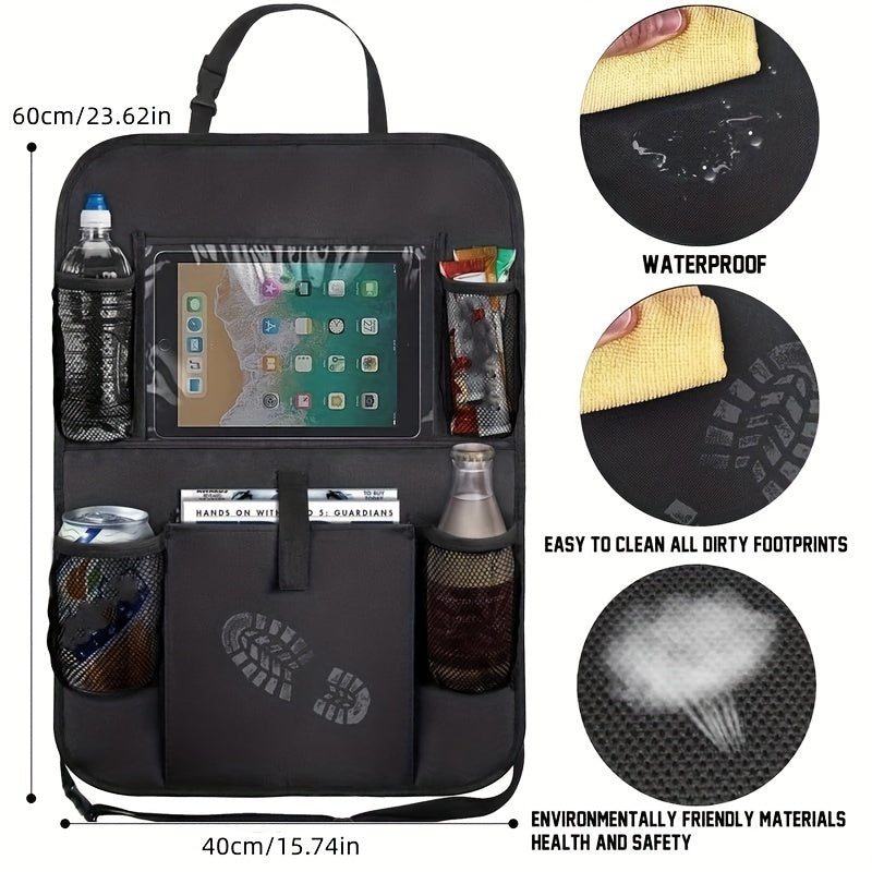 Kick-proof Car Storage Bag Oxford Cloth Seat Back Organizer