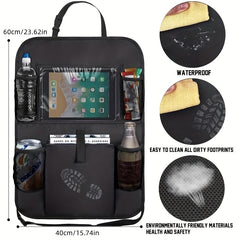 Kick-proof Car Storage Bag Oxford Cloth Seat Back Organizer