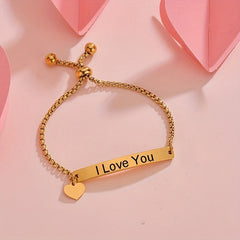 Kids Butterfly Tag Name Bracelet Titanium Steel