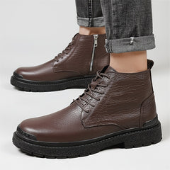 LAORENTOU Men's High Top Motorcycle Boots