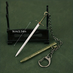 Metal Ancient Sword Model Key Chain Pendant Bag Funny Key Chain