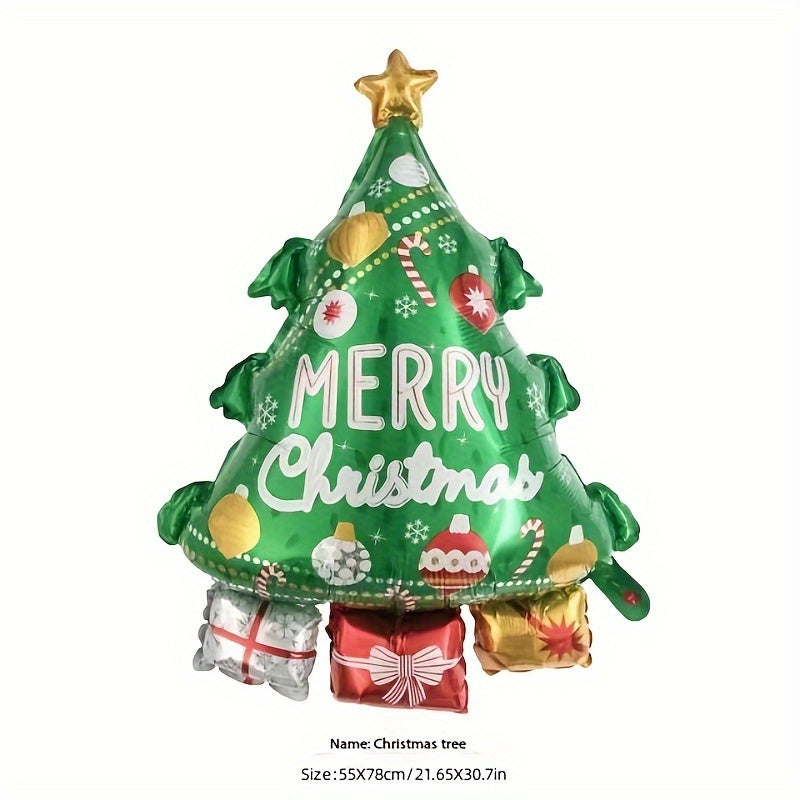 Large 3D Christmas Tree Decoration Balloon Gift
