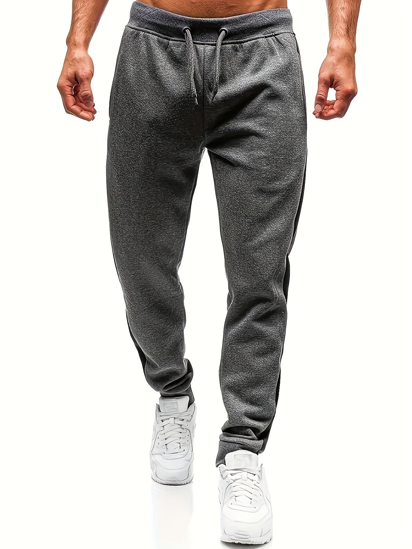 Men's Side Tape Drawstring Sweatpants Casual Jogger Pants